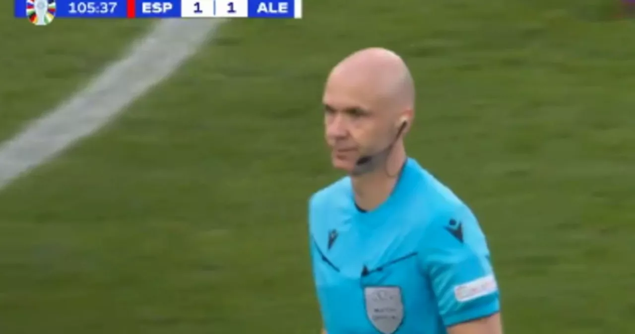 Euro 2024, per l'arbitro Taylor è finita in disgrazia: come è uscito dagli spogliatoi