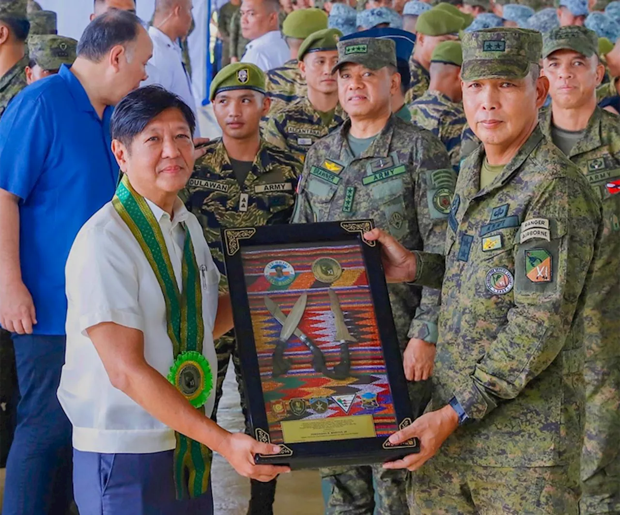 Remain vigilant vs. external threats, Marcos tells military