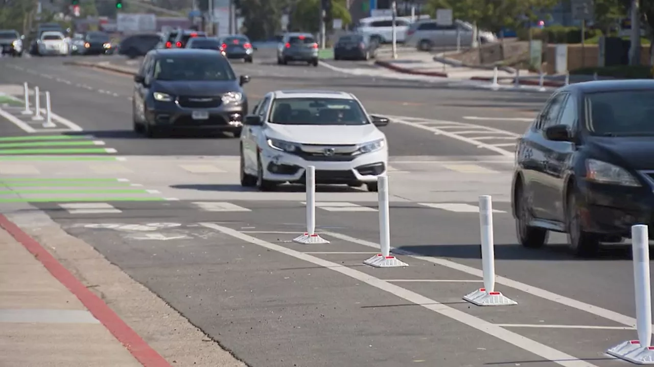 Bike lanes open on Convoy Street in Kearny Mesa, creating new parking challenges