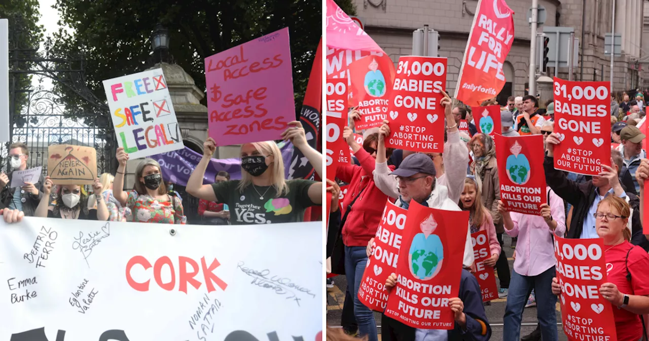 Pro-Life rally and counter-rally taking place in Dublin today