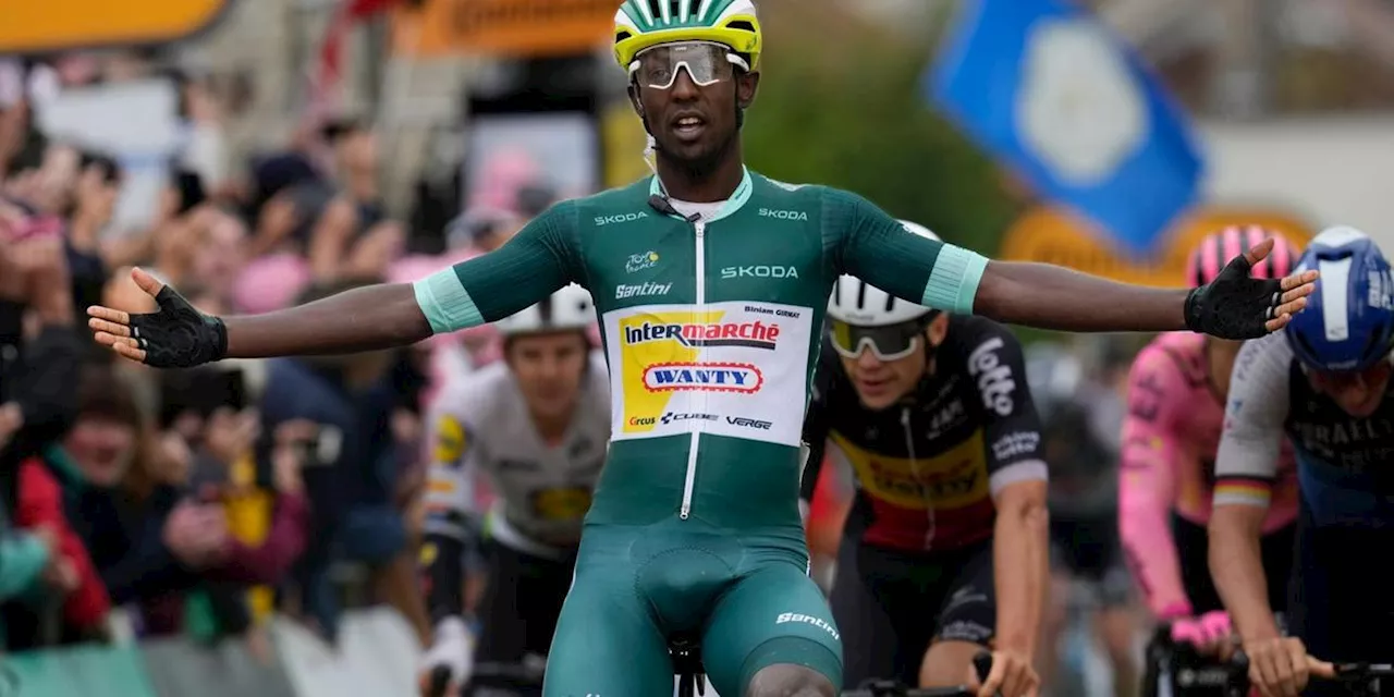 Eritreer Girmay gewinnt achte Etappe der 111. Tour