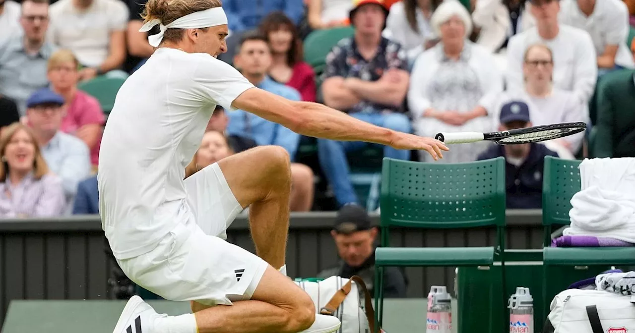 Nach Schreckmoment: Zverev im Wimbledon-Achtelfinale