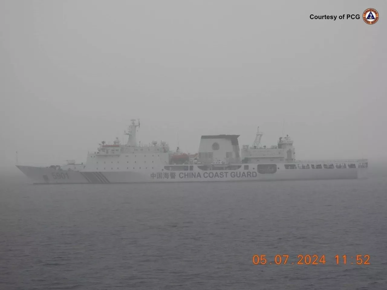 China anchors ‘monster ship’ in South China Sea, Philippine coast guard says