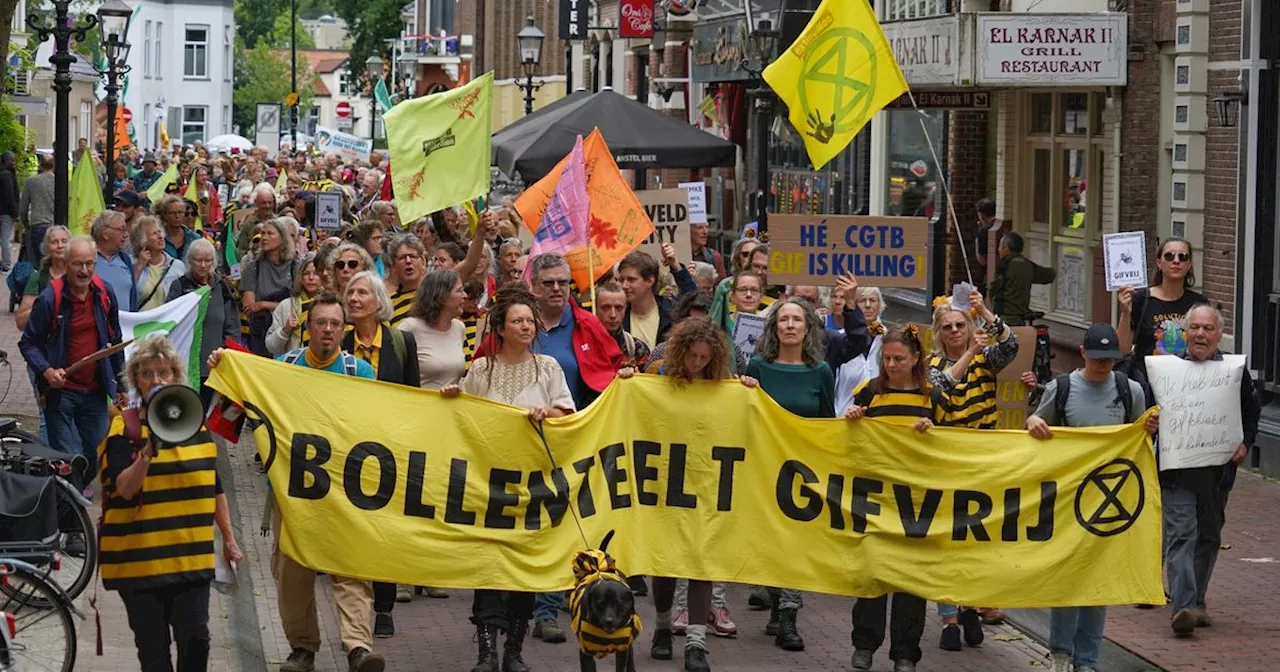 Protestmars in Assen tegen middelengebruik in bollenteelt