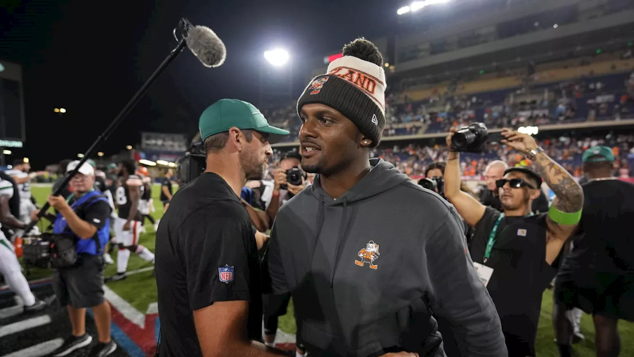 Is Browns' QB Deshaun Watson Or Jets' QB Aaron Rodgers Under More Pressure?