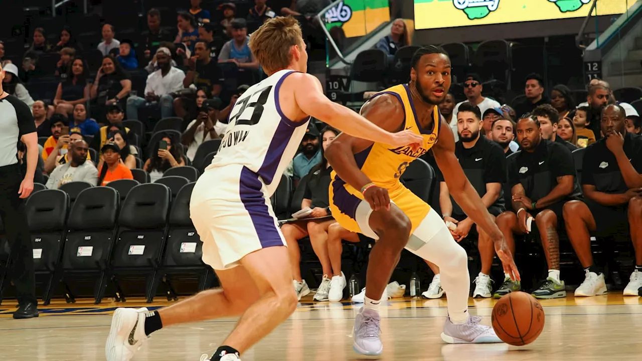 Shooting Woes Spoil Bronny James's Summer League Debut as Lakers Fall to Kings