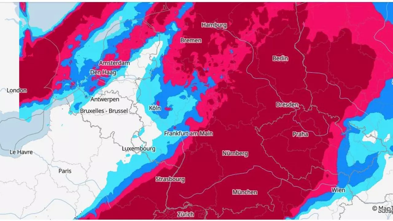 Unwetter: Karten zeigen, wo heute Gewitter und Regen aufziehen