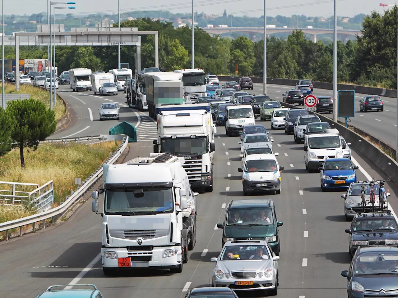 Circulation en Gironde : jusqu’à 21 kilomètres de bouchons sur l’A10 au nord de Bordeaux