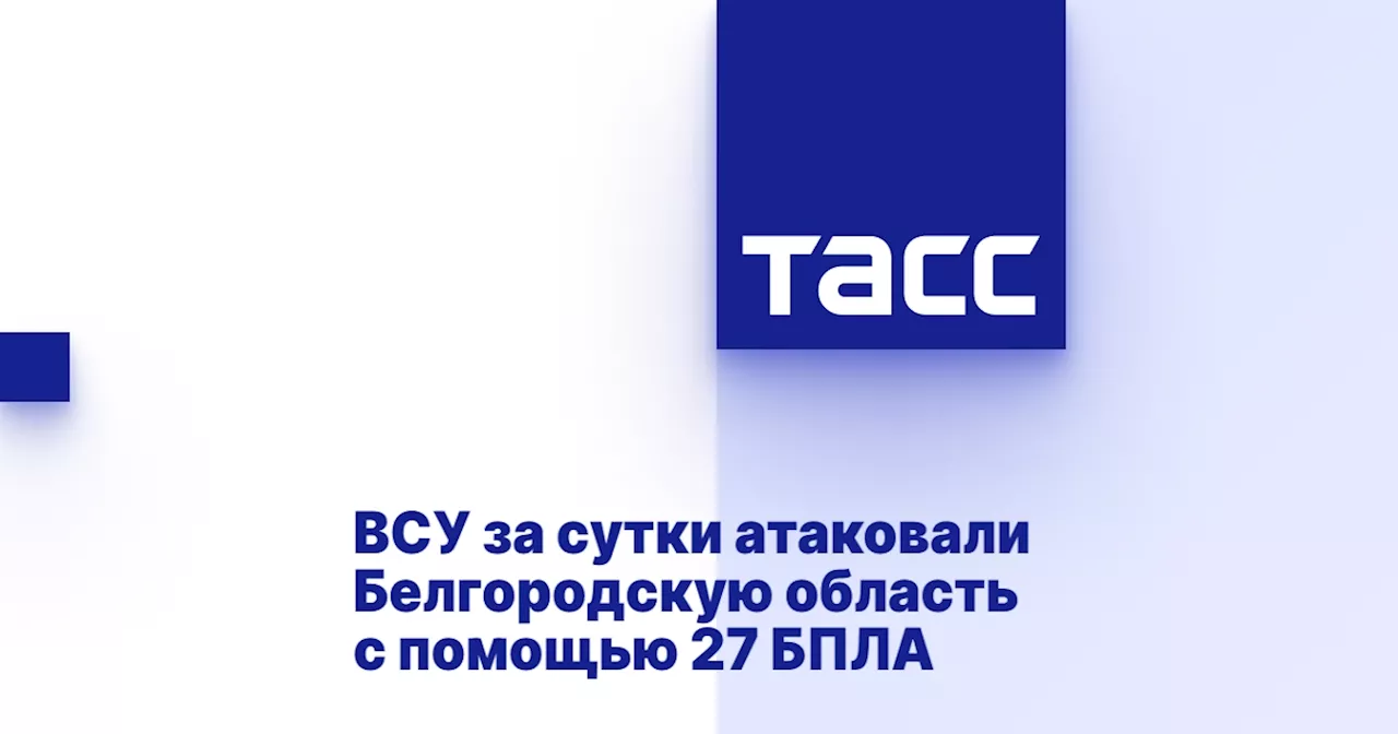 ВСУ за сутки атаковали Белгородскую область с помощью 27 БПЛА