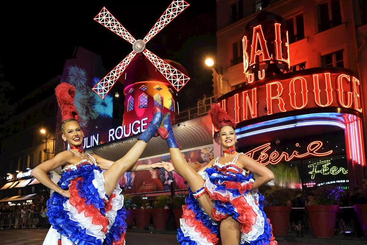 Paris's Moulin Rouge inaugurates new windmill sails ahead of Olympics