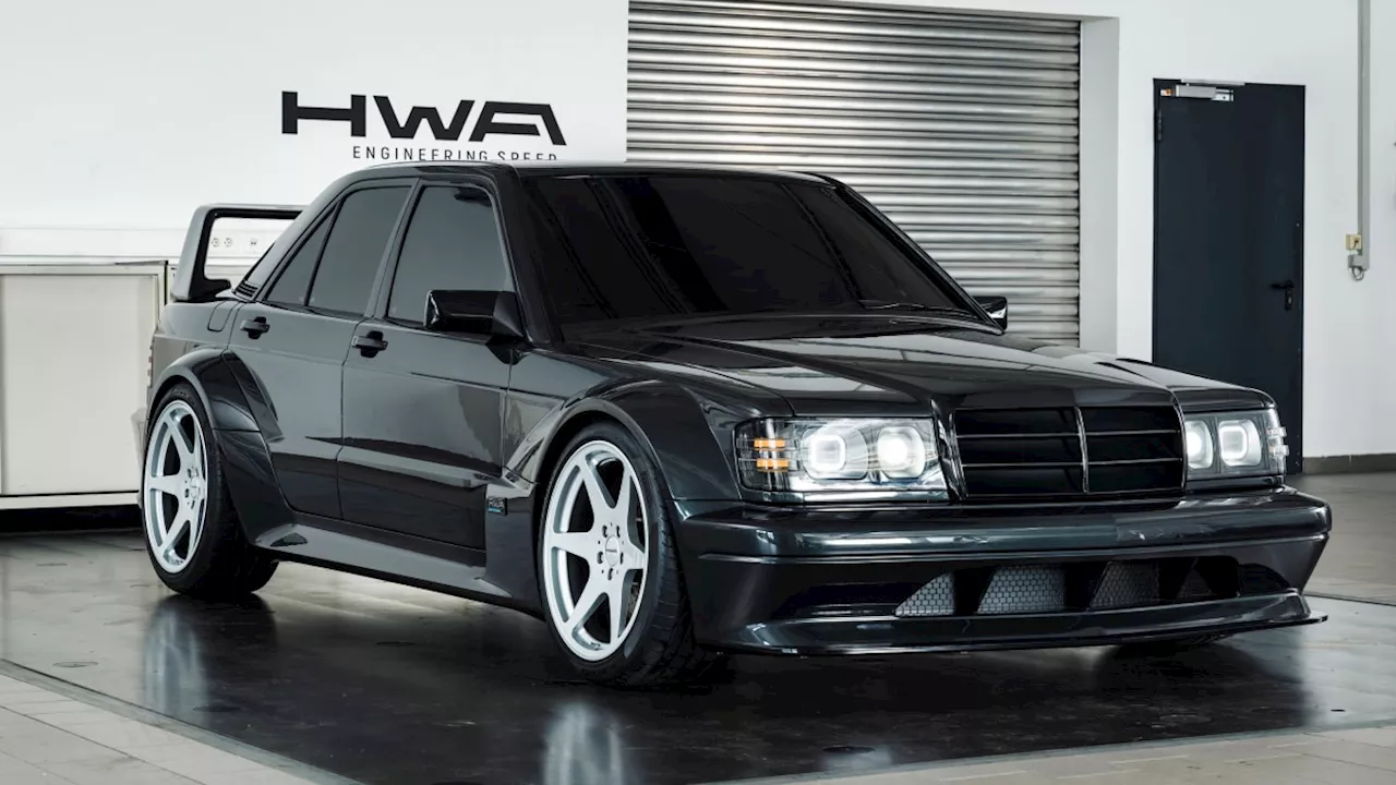 HWA Evo is a modern take on the Mercedes-Benz 190 E 2.5-16 Evo II