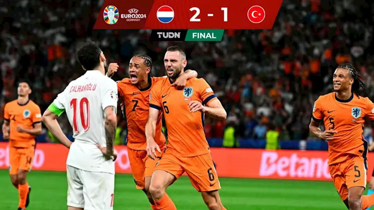 Países Bajos remonta a Turquía para calificar a las Semifinales de la Euro 2024