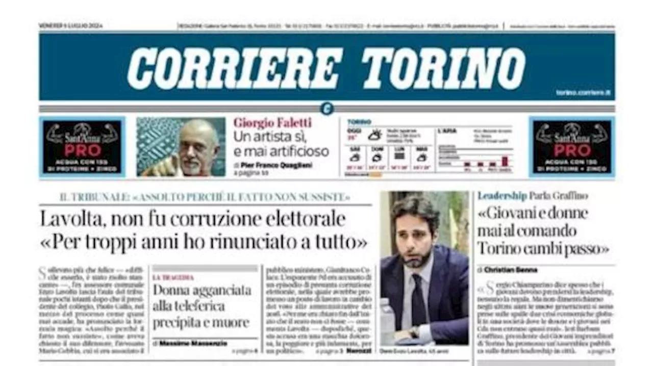 Il Corriere di Torino scrive in prima pagina: “Due derby in sessanta giorni”