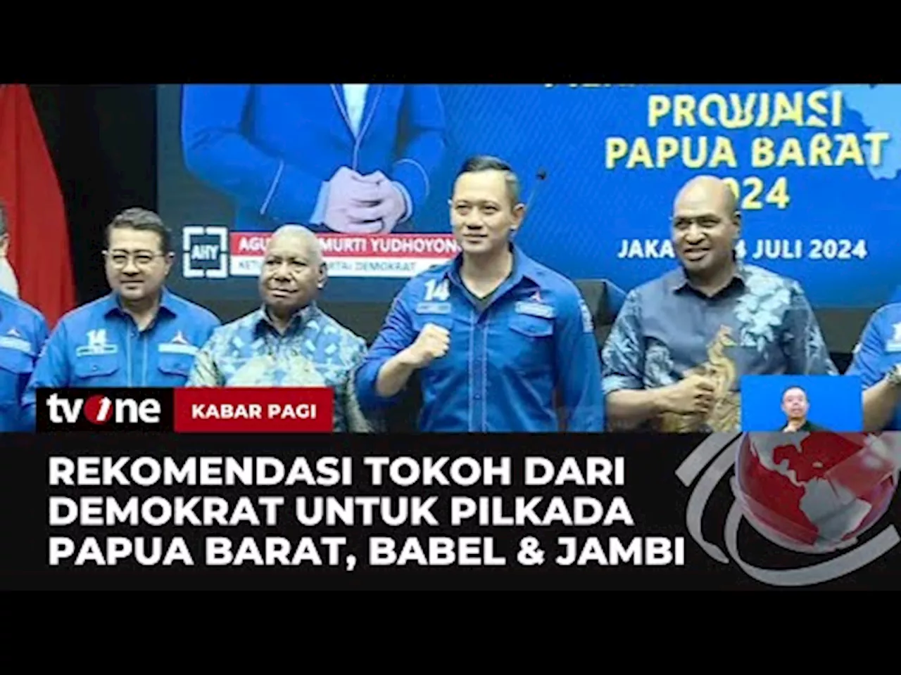 AHY Ajukan Sejumlah Nama Tokoh yang Paten untuk Pilkada Papua Barat, Babel & Jambi