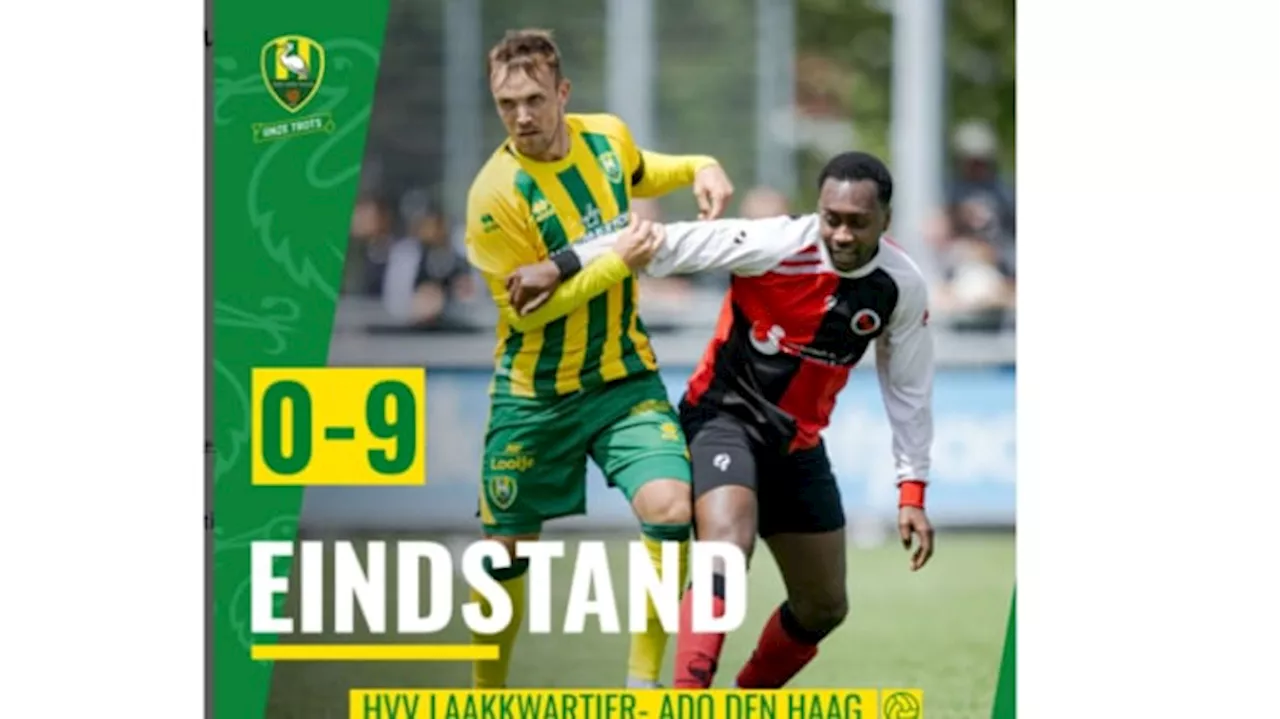 Klub Rafael Struick ADO Den Haag Menang 9-0 Lawan H.V.V Laakkwartier