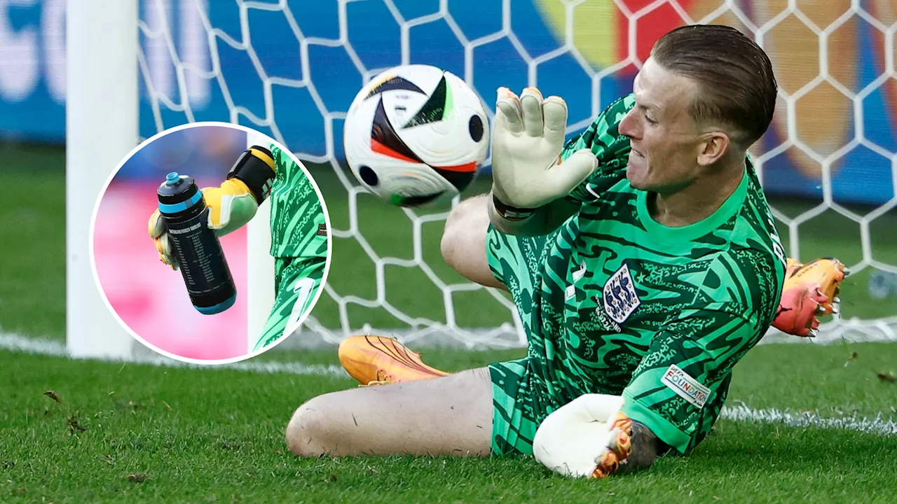 Foto van bidon gaat viraal: zo stopte Pickford de penalty van Zwitserland