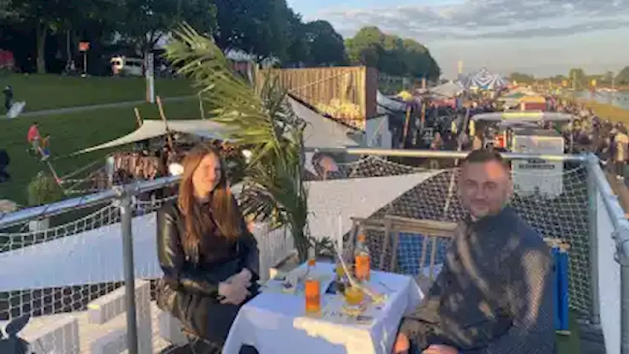 Breminale 2024 in Bremen: Dinner mit Blick über das Festival