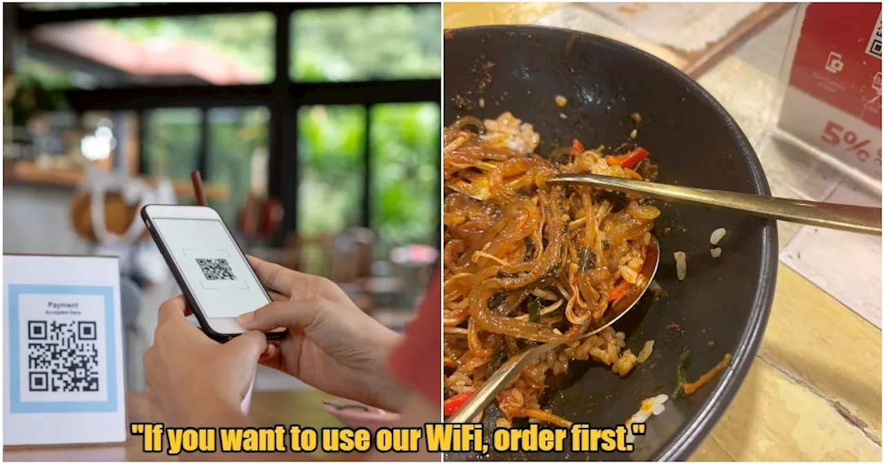  M'sian Customer Told to Order First via QR Code After Asking for WiFi