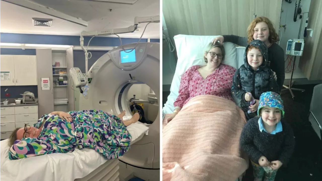 Aussie mum raising awareness for ovarian cancer after discovering 3kg tumour twisted inside her abdomen