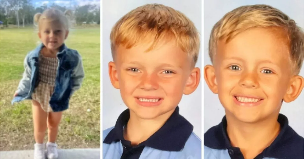 Police issue amber alert for three missing children from Gold Coast