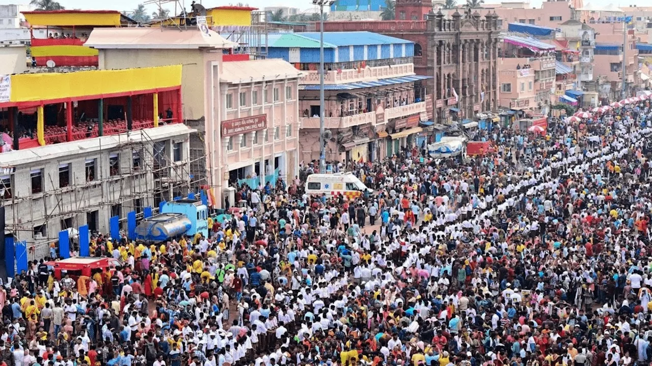 ओडिशाः पुरी की जगन्नाथ रथ यात्रा में भगदड़ जैसे हालात, कई लोग घायल