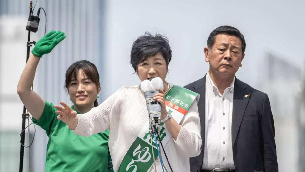 Tokyo Governor Koike set to win re-election, exit poll shows
