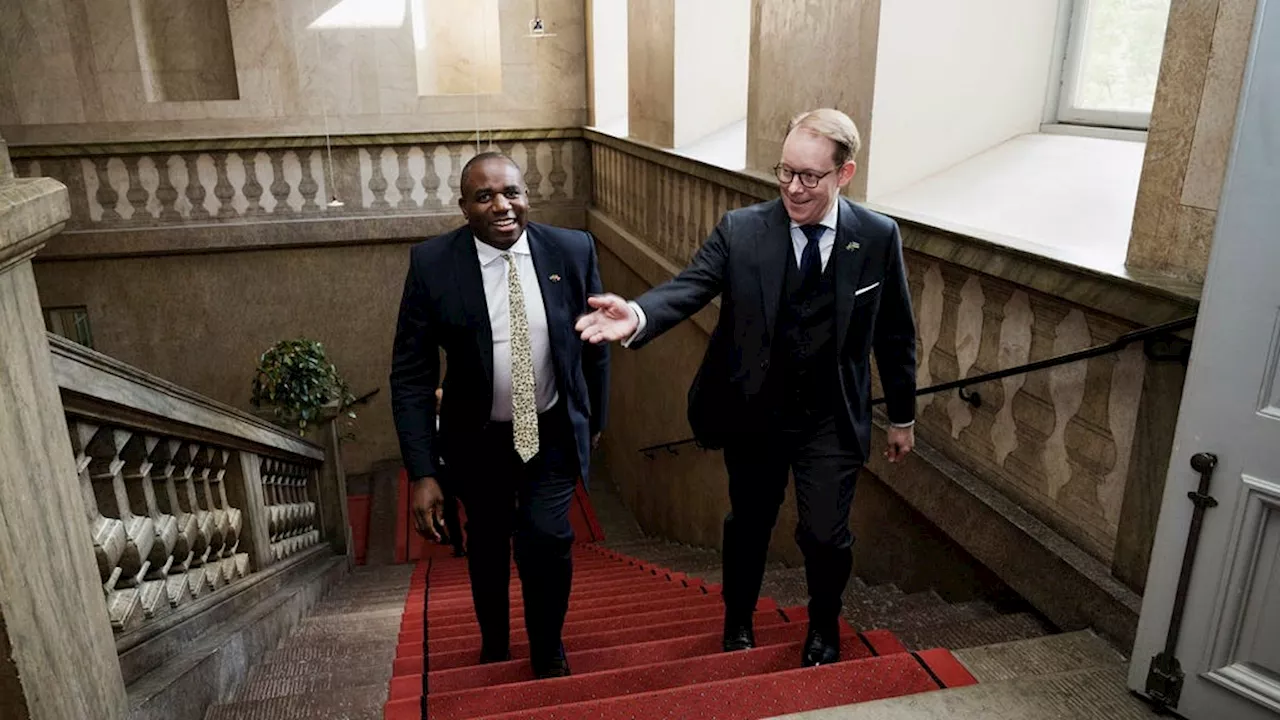 Brittiska utrikesministern David Lammy besöker Sverige