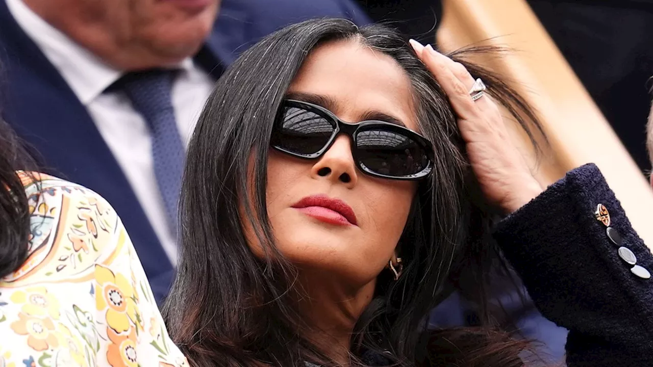 Salma Hayek brings Hollywood glamour to Wimbledon in the chicest co-ord