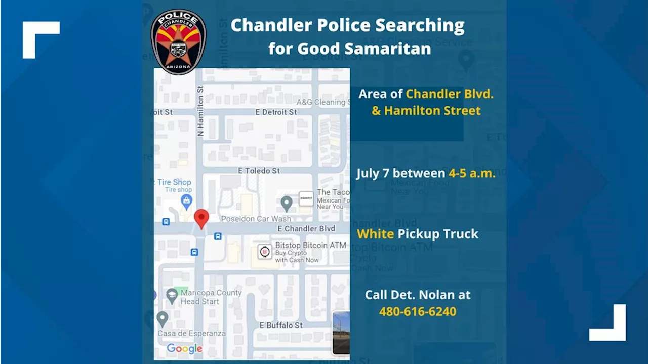 Chandler police asking for public's help finding good Samaritan who helped crime victim