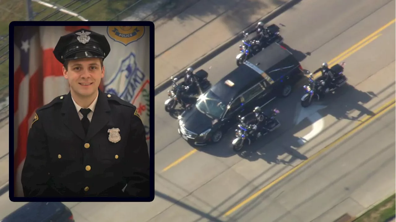 'A good friend': Fallen Cleveland officer from Webster honored with procession, service