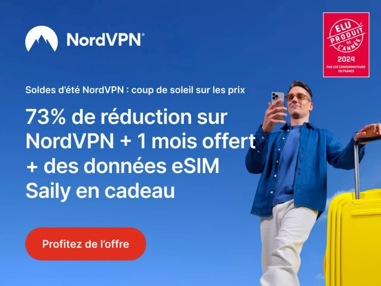 Soldes d’été 2024 : Jusqu’à 73 % de réduction sur l’abonnement NordVPN