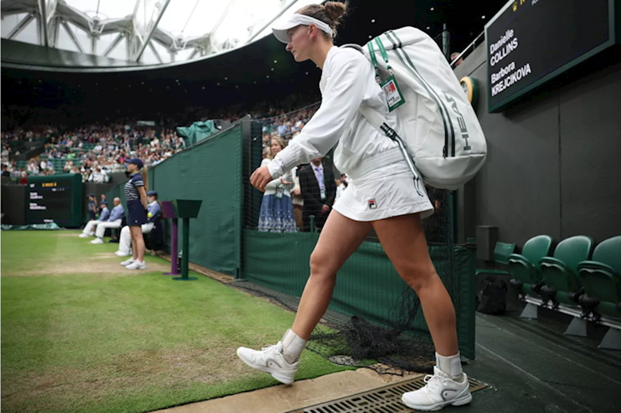 Krejcikova arriva sul campo per affrontare Danielle Collins