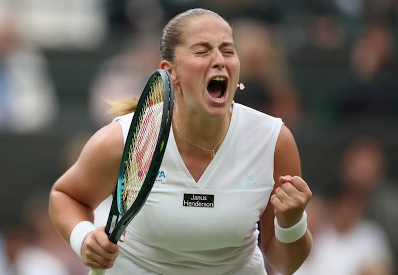 L'urlo liberatorio di Jelena Ostapenko dopo un punto