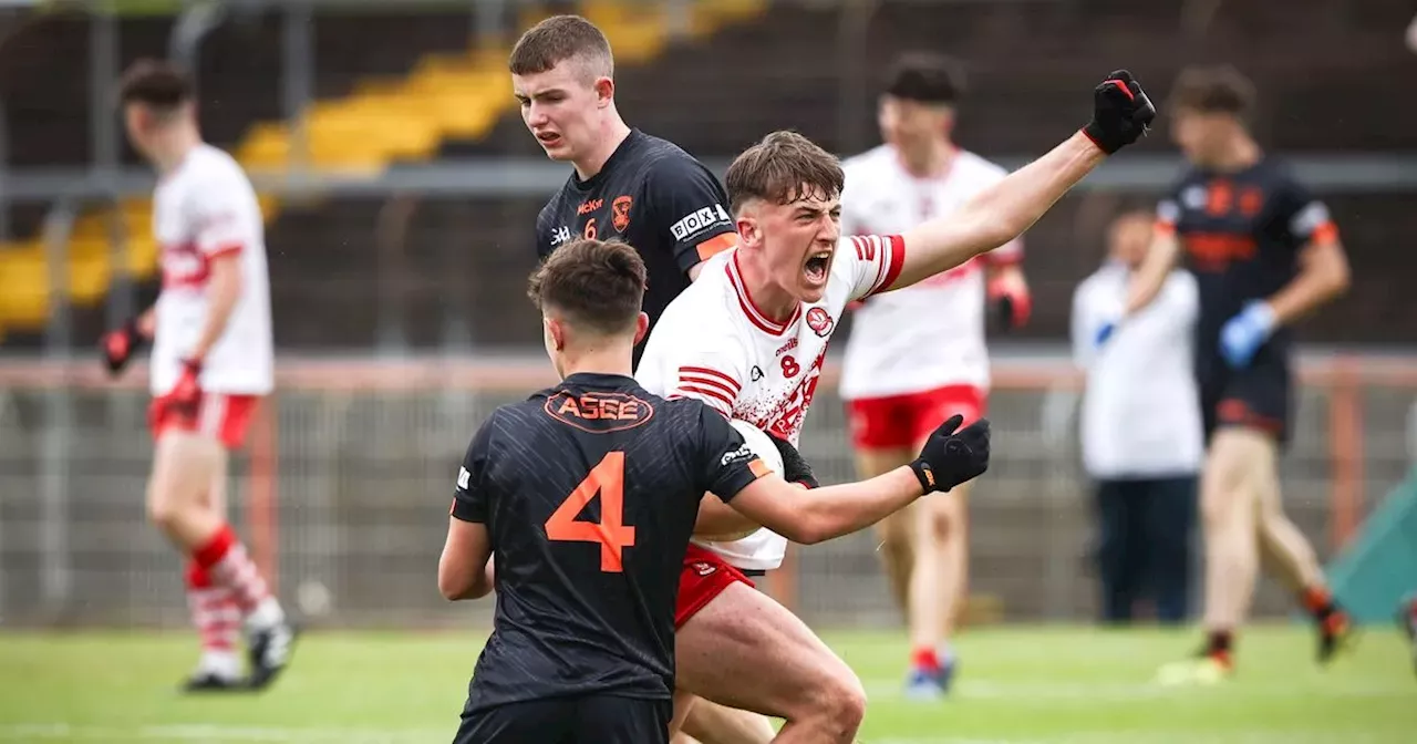 Damian McErlain hails Derry minor heroics as Armagh rue penalty decision