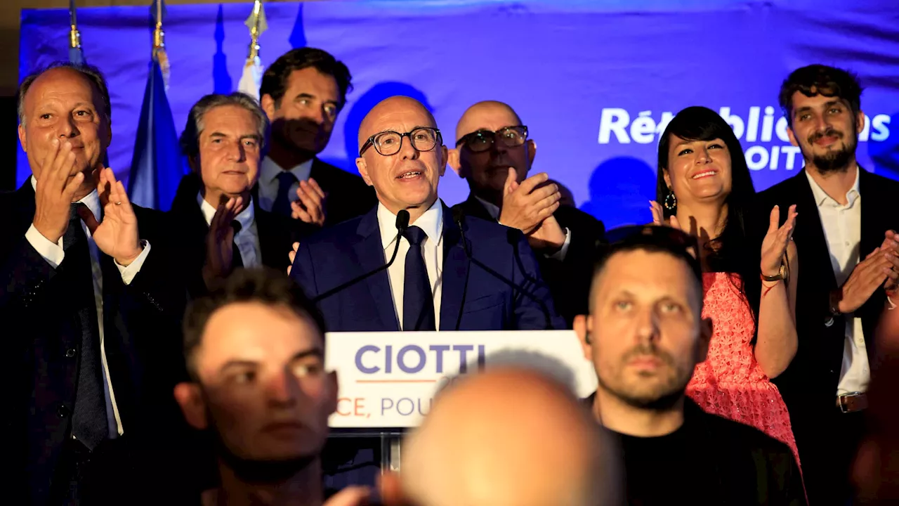 Législatives: Éric Ciotti parle de 'coup d'État démocratique' après les résultats du second tour