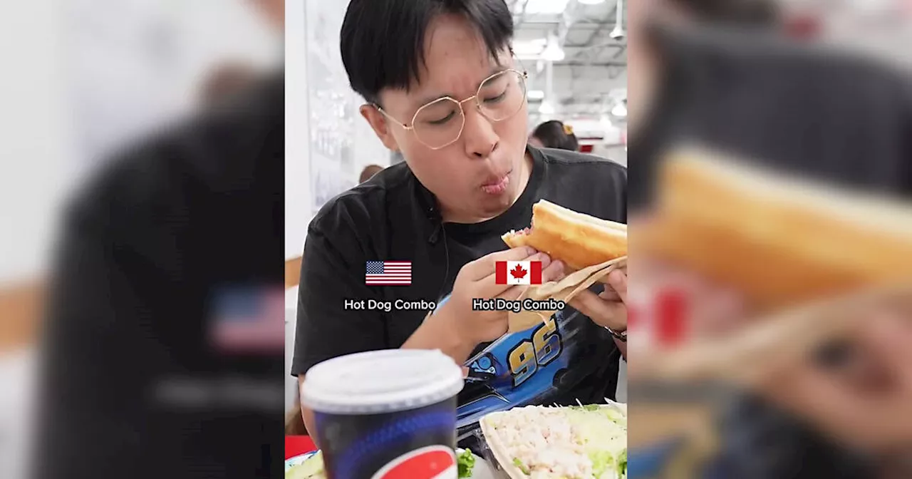 Canadian compares food court menu at Costco Canada vs. the U.S.