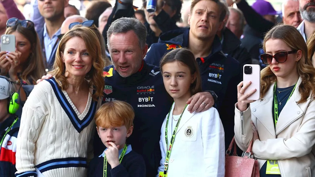 Geri Halliwell in Silverstone: Sie zeigt sich harmonisch mit Christian Horner