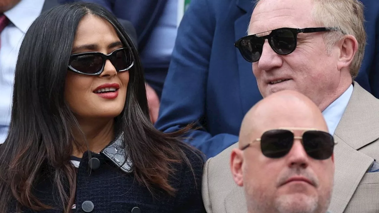 Salma Hayek und François-Henri Pinault: Bekannte Gesichter in der Royal Box von Wimbledon