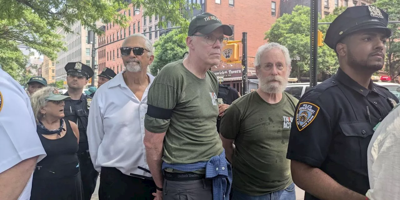 Elders Arrested Protesting Citibank Funding of Planet's Destruction