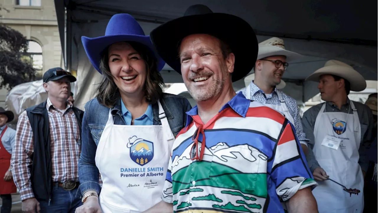 Danielle Smith dons apron for her second premier's Stampede breakfast