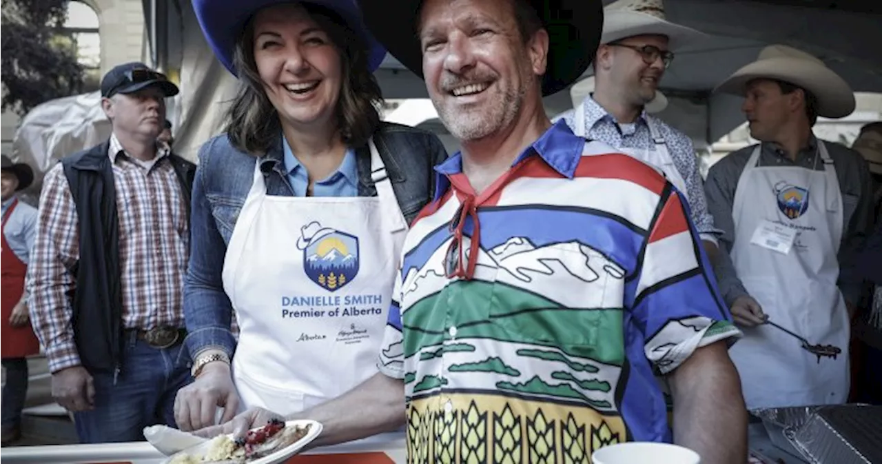 Danielle Smith dons apron for her second premier’s Stampede breakfast