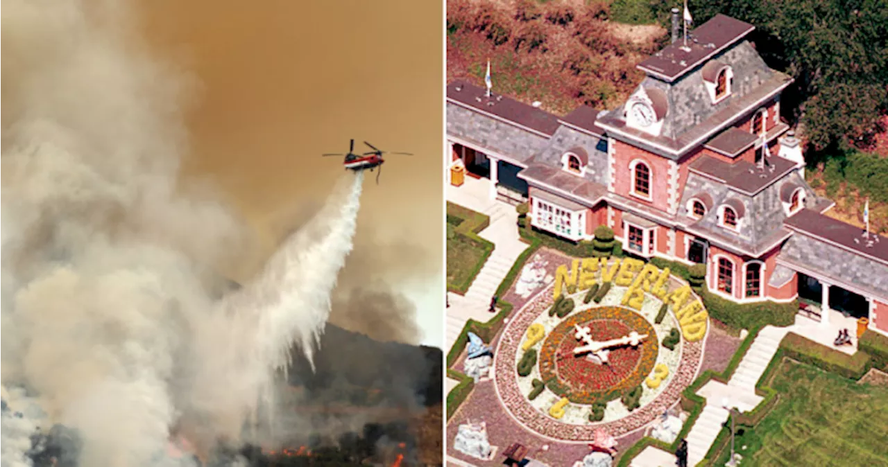 Michael Jackson’s Neverland Ranch in the path of huge California wildfire