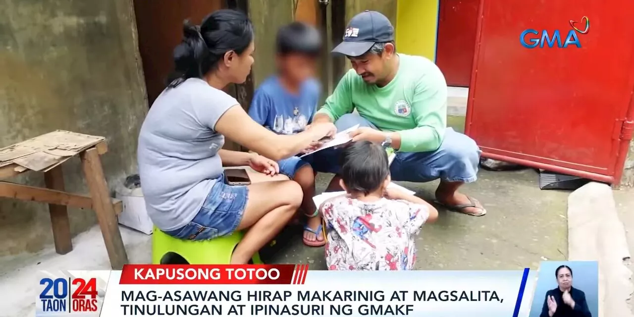 Couple with hearing, speech impairment receives medical checkup through GMA Kapuso Foundation