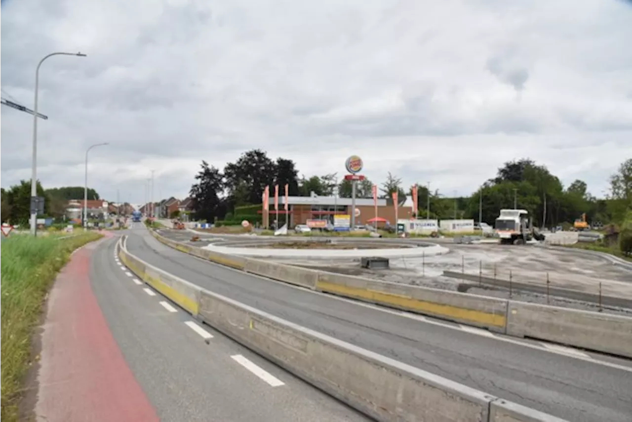 Fasewissel aan nieuwe rotonde Massenhoven sneller dan gedacht: al vanaf 11 juli nieuwe situatie