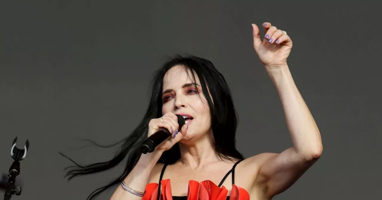 Andrea Corr, 50, stuns in tiny black dress at BST after flight drama