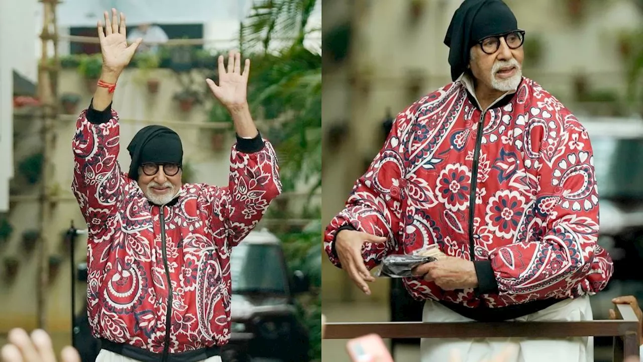 Kalki एक्टर Amitabh Bachchan ने फैंस पर लुटाया प्यार, जलसा के बाहर आकर बांटे गिफ्ट्स