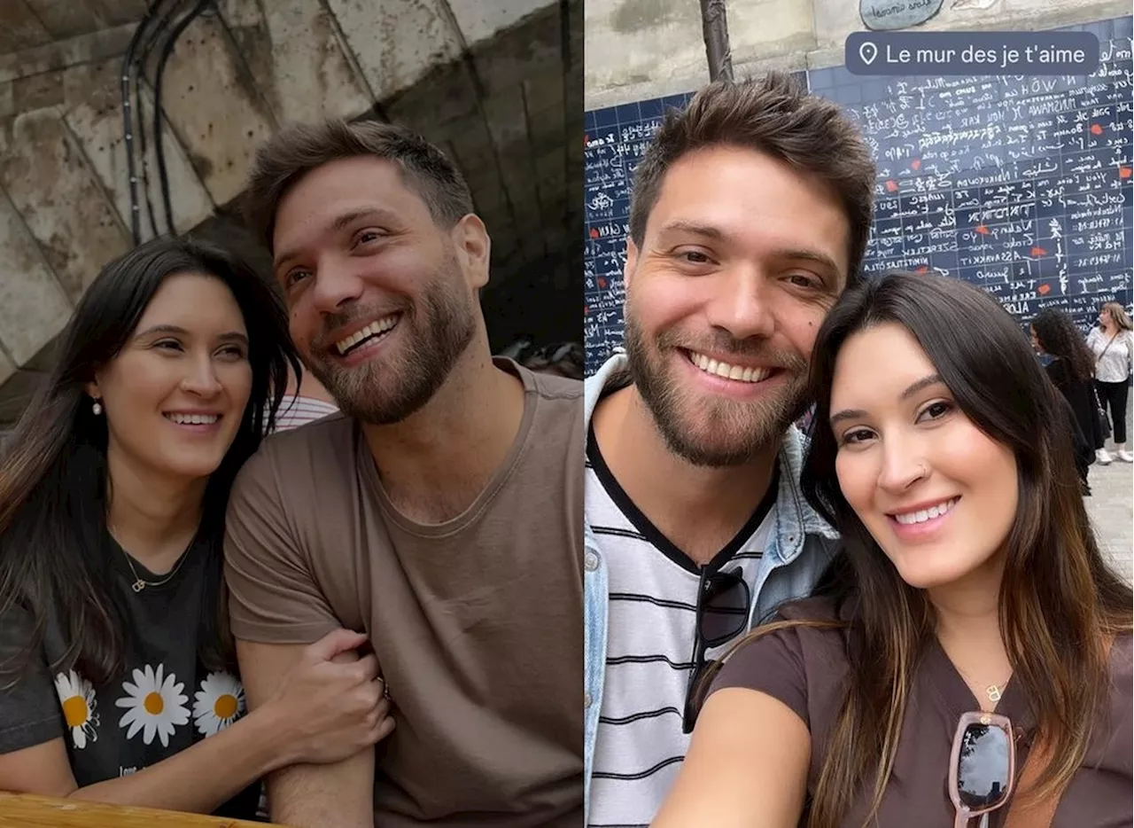 Bia Bonemer mostra férias em Paris ao lado do namorado piloto: 'Lugar feliz'