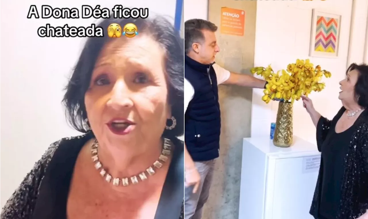 Dona Déa compara seu camarim com o de Eliana no 'Domingão com Huck' e faz 'reclamação': 'Fiquei com revolta'