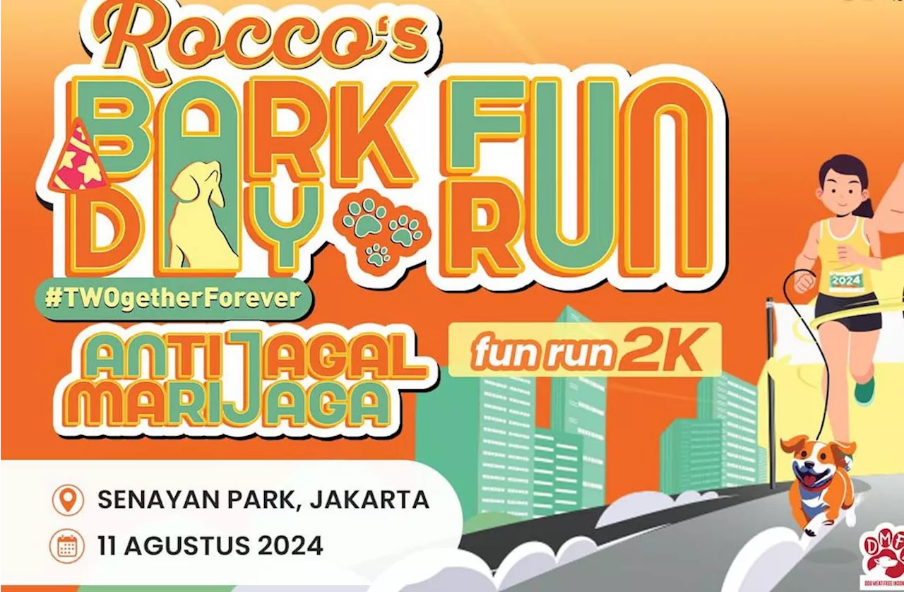 Rocco’s Bark Day Fun Run Bakal Digelar, Pencinta Anjing Merapat