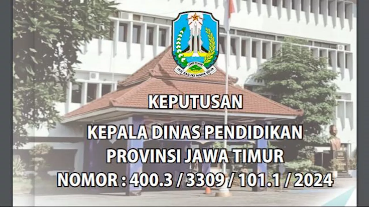 Jadwal Masuk Sekolah Tahun Ajaran Baru 2024/2025 di Jawa Timur Berdasarkan Kalender Pendidikan